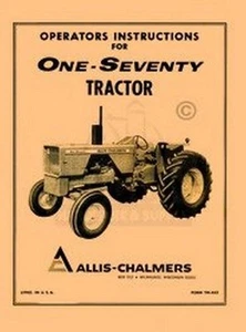 Manual de Operadores Allis Chalmers 170 One Seventy Propietarios - Imagen 1 de 1