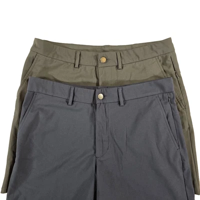 Old Navy Active Tech Hybrid Shorts Mens 32 Navy Gray 4 Way Stretch Athletic Golf - Image 1 of 4