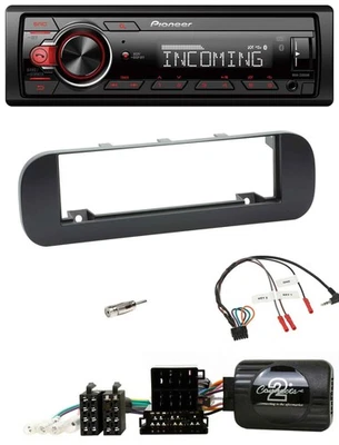 Pioneer Bluetooth USB DAB Lenkrad Autoradio für Fiat Panda 2012-2020 schwarz - Bild 1 von 4