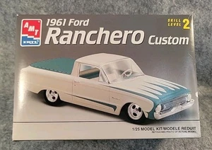 AMT Ertl Maßstab 1:25 1961 Ford Ranchero Custom Modellbausatz Open Box Poor Decals - Bild 1 von 11