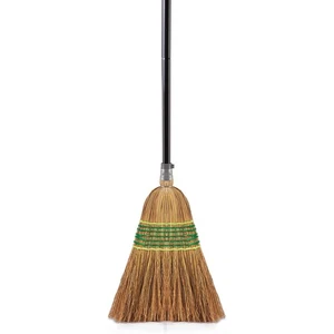Heavy-Duty Corn Broom Commercial Indoor Outdoor Broom 59.8 inch Tall for Cour... - Picture 1 of 7