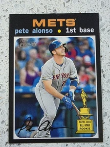 2020 Topps Heritage Pete Alonso Action Variation Baseball Card - Picture 1 of 2