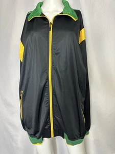 NBN GEAR Mens VINTAGE Jamaican 70’s style soccer warmup. XL Black Yellow Green - Picture 1 of 4