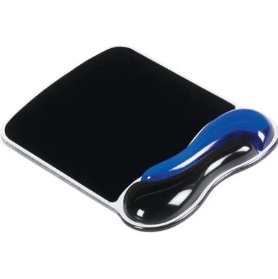 Kensington Duo Crystal Gel Mouse Rest Blue/Black  Fast Post Comfortable Office - Image 1 of 4
