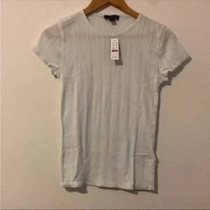 J Crew Pointelle Baby T-Shirt Small Icy Blue - Bild 1 von 5