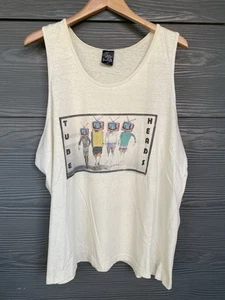 Vintage 80s Gotcha Sportswear Shirt Tank Top 1987 Tube Heads RARE Size XL USA - Picture 1 of 11