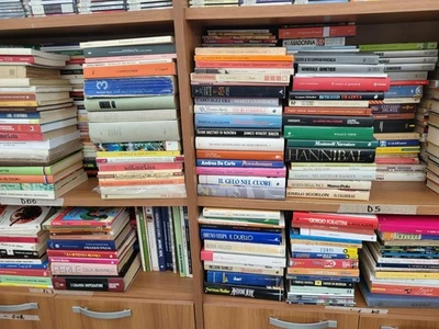 Lotto 100 libri asssortiti narrativa saggistica gialli per mercatini o lettori - Immagine 1 di 4