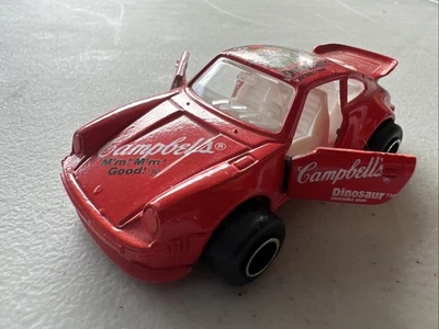 Majorette Porsche Turbo No. 209 Campbell’s Dinosaur Red Made in France 1:57 - Image 1 of 4
