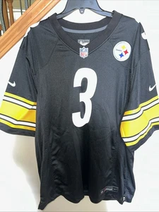 Pittsburgh Steelers Russell Wilson #3 Nike NFL On Field Jersey Men’s XL Black - Picture 1 of 13