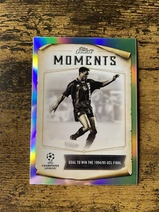 2023 Topps Finest UEFA Patrick Kluivert Moments Refractor #FM-3 AJAX - Picture 1 of 2