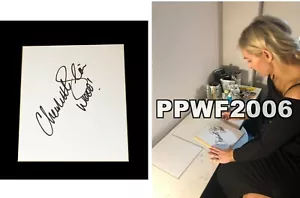 TABLERO SHIKISHI FIRMADO WWE CHARLOTTE FLAIR AUTOGRAFIADO CON PRUEBA Y CERTIFICADO DE AUTENTICIDAD RARO 2 - Imagen 1 de 4