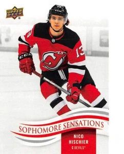 Upper Deck 2018-19 Sophomore Sensations #SONH Nico Hischier - Foto 1 di 3