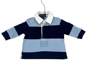 Polo Ralph Lauren Rugby Hemd Pullover Oberteil Kinder Jungen Größe 3M - Bild 1 von 9