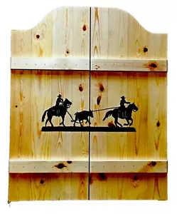 24" to 36" Custom Team Roping Horses Saloon Cafe Swinging Doors Western Cowboy - Picture 1 of 7