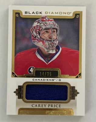 2015-16 Upper Deck Black Diamond Carey Price Jersey /35 BBD-CP - Image 1 of 3