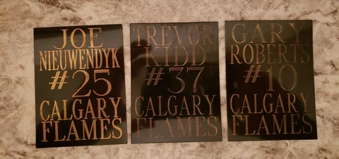 Calgary Flames Plaque Nameplates Cover