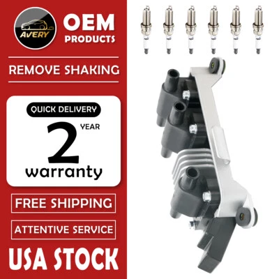 Ignition Coil & Spark Plugs for 2.8L 1998-2005 VW Passat Audi A4 A6 Quattro 1997 Foto 1 de 4