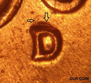 1960-D/D/D Repunched Mintmark (RPM) # 20 Lincoln Cent --- Brilliant Uncirculated - Picture 1 of 6