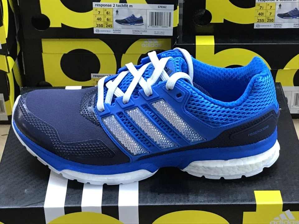 Adidas Response 2 Techfit Laufschuhe Joggen Herren Boost Sneaker blau NEU S79362 - Bild 1 von 4