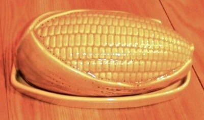 NWT Pottery Barn Indian Corn Lidded Butter Dish New in Original Box - Image 1 of 2