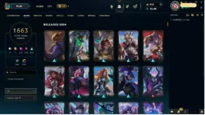 League of Legends EUW account *1663 SKINS + MORE* - Picture 1 of 7