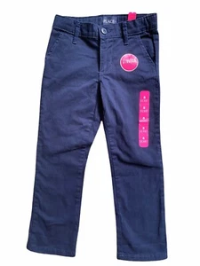 Childrens Place Girls Pants Chinos 5 NWT Blue Classic Cotton Uniform School - Picture 1 of 9