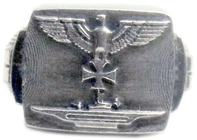 MK-ART Ring Deutscher U-Boot Ring mit Adler und EK