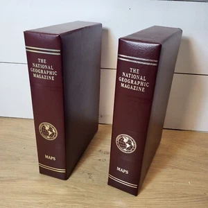 National Geographic Society SHELF MAPS Storage  - Book hard cover & MAPS lot - Bild 1 von 9