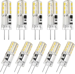 Dicuno G4 LED Bulbs 12V 1.2W T3 10W Halogen Bulbs Replacement, JC Type G4 Bi-Pin - Picture 1 of 12