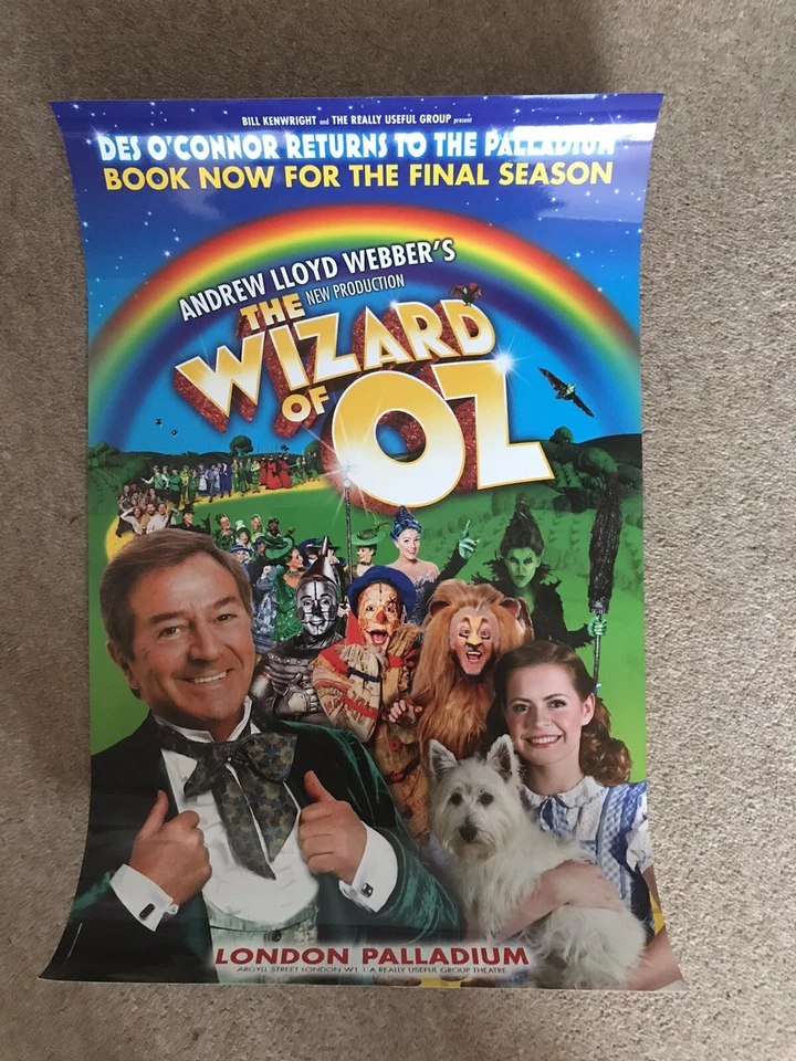 THE WIZARD OF OZ The Musical Original Theatre Poster WESTEND - Image 1 of 1