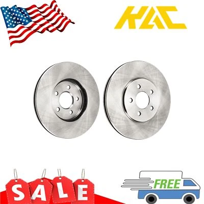 Pair Front Brake Rotors For Chrysler Sebring 2001-2006 Dodge Stratus 1995-2004 - Image 1 of 4