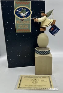 Williraye Studio "Garden Finial Angel with Bird” Folk Art Gift WW5001 - Picture 1 of 5