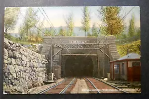 Cartolina Hoosac Tunnel West Portal MA inutilizzata 192 vite perdute Charles Hughes Pub. - Foto 1 di 2
