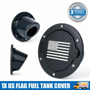 Cubierta de puerta de llenado de combustible tapa del tanque de gasolina para Jeep Wrangler JK 2007-2018 negro 6 pulgadas - Imagen 1 de 11