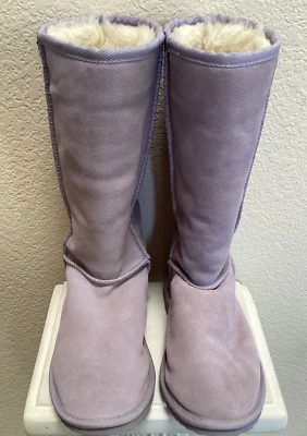 Botas para mujer Emu Ridge talla 8M gamuza lavanda media pantorrilla Foto 1 de 4