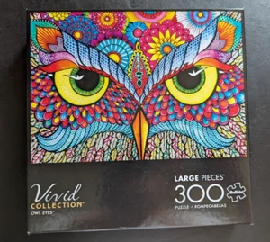 Buffalo Games Vivid Collection Eulenaugen 300-teiliges Puzzle Neu im Karton - Bild 1 von 5