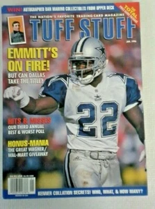 EMMITT SMITH Titelseite Januar 1996 Tuff Stuff Magazin - Bild 1 von 6