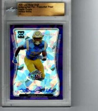 2020 Leaf Metal Draft Crytal Purple Autograph #BA-JK2 Joshua Kelley RC AUTO 1/1