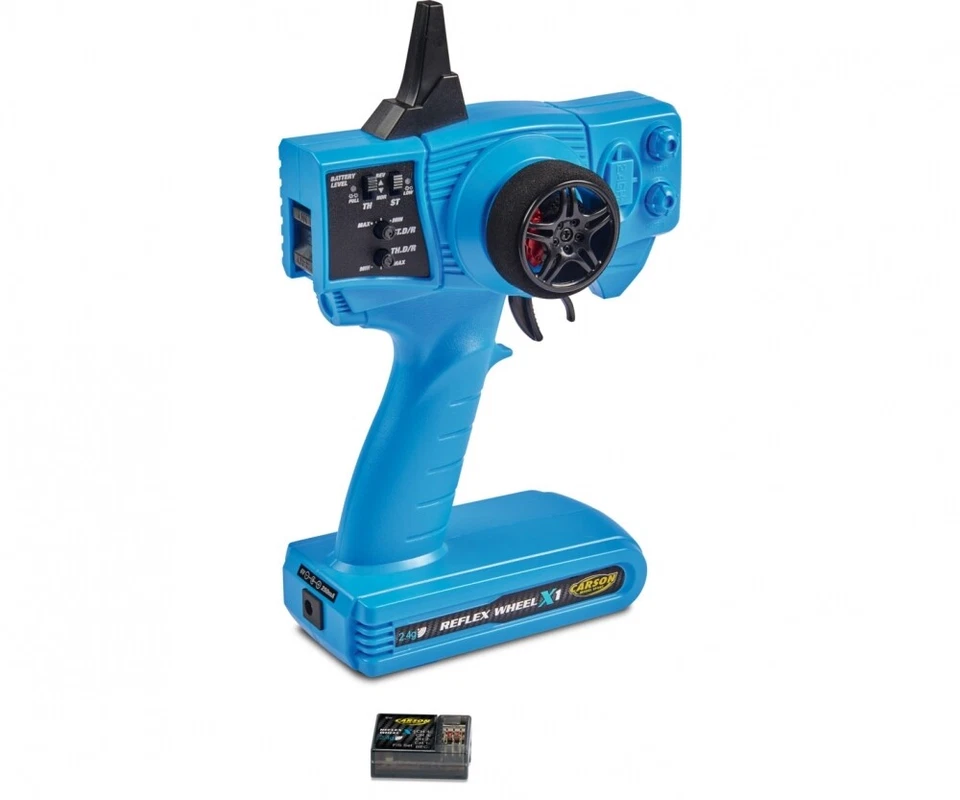 Carson 500500058 Pistolenfernsteuerung FS Reflex X1 2-Kanal Blue Fernsteuerung - Bild 1 von 1