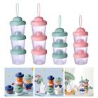 sunnimixmylove Baby Formula Dispenser Airtight Lid Snack Candy Container 3 Layer