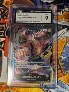 CGC 9 - Monkey D. Luffy Leader (Sealed Battle 2024 Vol.2) Promo One Piece TCG - Picture 1 of 1