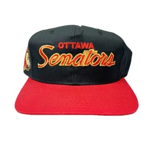 Vtg Rare NHL Ottawa Senators Sports Speacialties Script Snapback Hat Cap - Picture 1 of 4