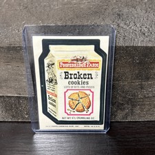 1974 Wacky Packages 10th Series Poopedridge Farm Broken Cookies