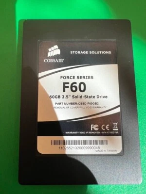 CORSAIR CSSD Force Series F60 2.5" GB2 60Gb Solid State Drive ST5-2 - Image 1 of 3