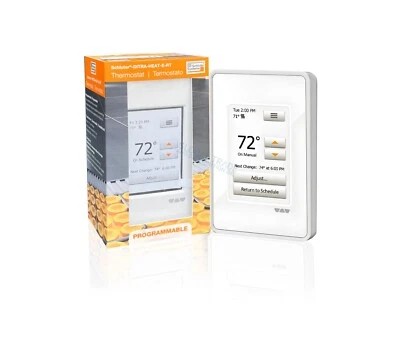 Termostato de piso programable con pantalla táctil Schluter DITRA HEAT E-RT DHERT102/BW Foto 1 de 4