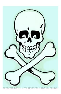 Neu Hot Rod Poster 11x17 Neuheit Drag Racing Skull and Bones Rennen Garage - Bild 1 von 1