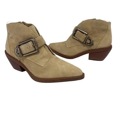 Vince Camuto | Booties Ashena Tan Western Pointed Toe Suede Leather NEW- 6 - Image 1 of 4