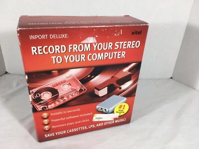 Xitel Inport Deluxe Stereo To PC Recording Kit New in Sealed Package  - Image 1 of 4
