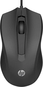 HP 100 Mouse Cablato Nero, 1600 DPI, 3 Pulsanti, Rotella, Destrorso - Imagen 1 de 10