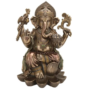 Lord Ganesha Statue For Temple 18" Ganesh Figurine Worship Big Ganpati Gajanana - Picture 1 of 3